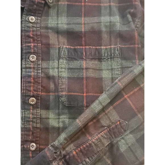Pendleton Wayne Corduroy Shirt Plaid Button Up Collared Plaid Men's Size Medium - Picture 6 of 9